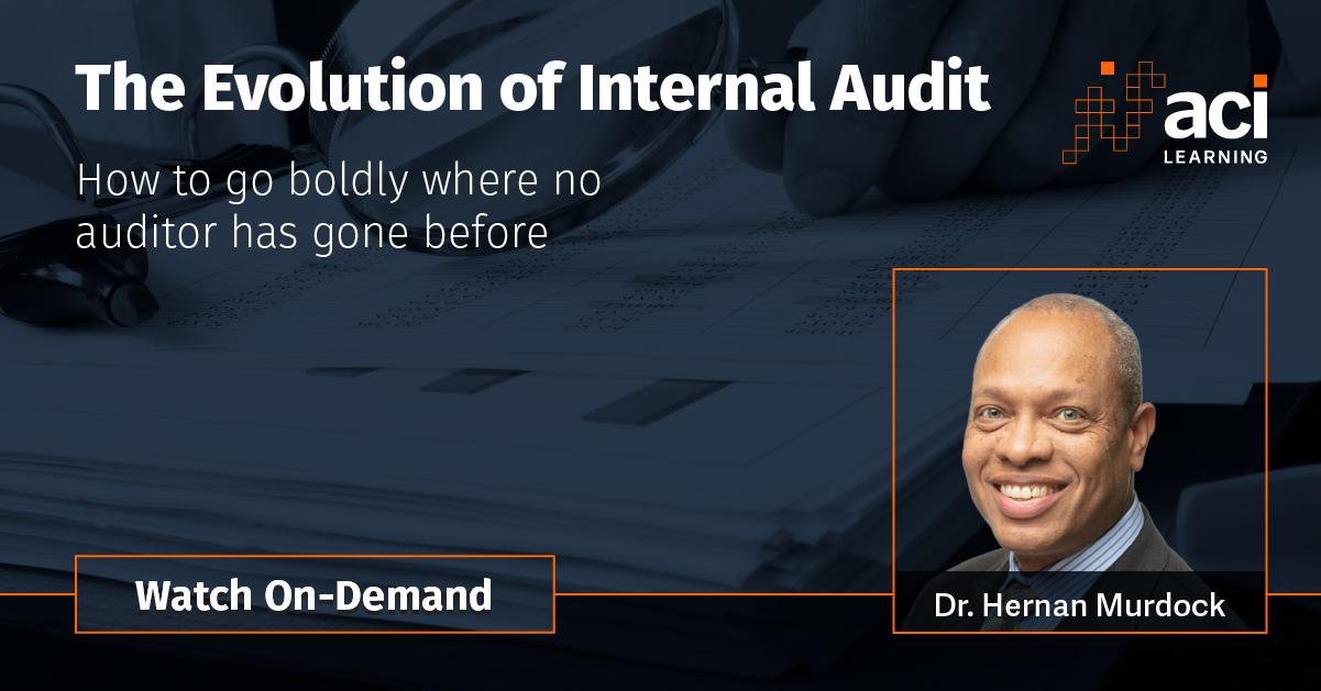 The Evolution of Internal Audit Webinar